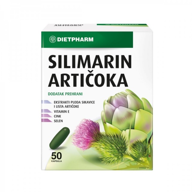 DIETPHARM SILIMARIN ARTIČOKA KAPSULE A50